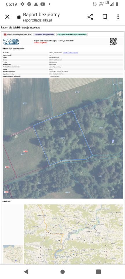 Działka budowlana Roztoka-Brzeziny Szarysz. Zdjęcie 7