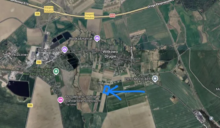 Działka budowlana Witkowo Drugie, ul. Wiśniowa