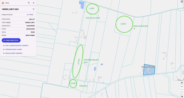 Działka rolna Kosmy-Pruszki. Zdjęcie 1