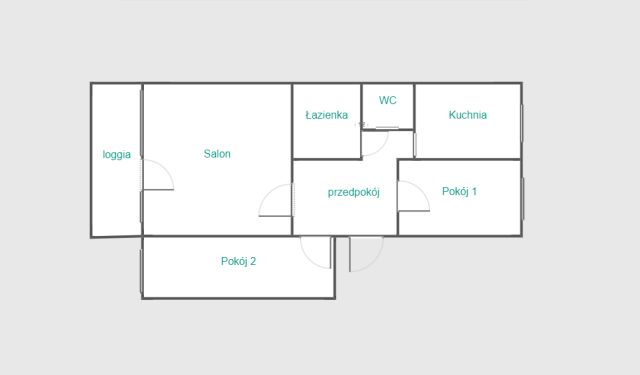 Mieszkanie 3-pokojowe Łódź Polesie, ul. Maratońska. Zdjęcie 1