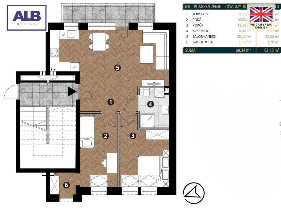 Mieszkanie 3-pokojowe Jankowo Gdańskie. Zdjęcie 2