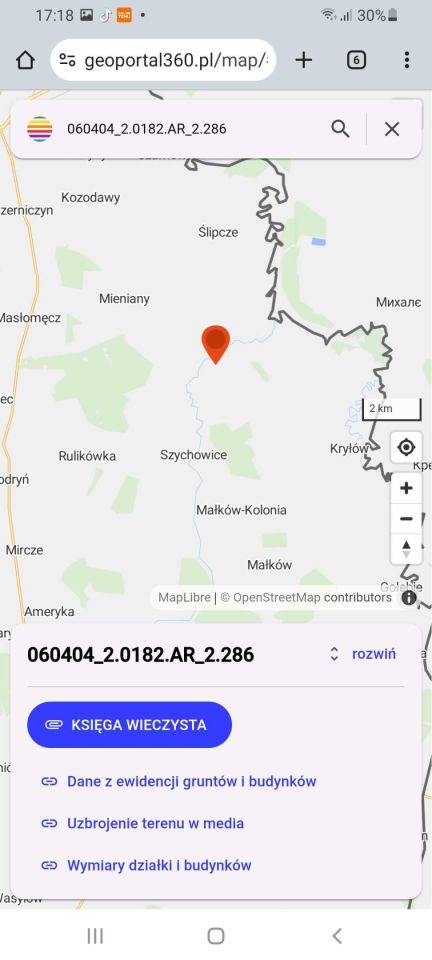 Działka rolna Cichobórz. Zdjęcie 2