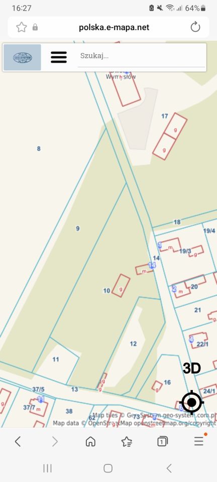 Działka rolno-budowlana Wymysłów