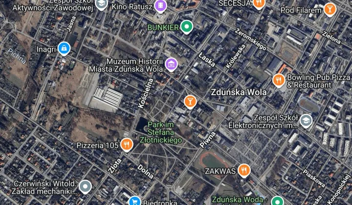 Działka budowlana Zduńska Wola, ul. Parkowa