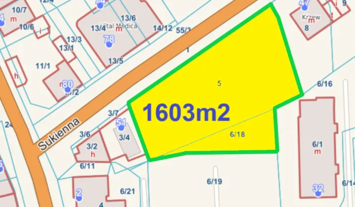 Działka inwestycyjna Nowy Dwór Mazowiecki, ul. Sukienna