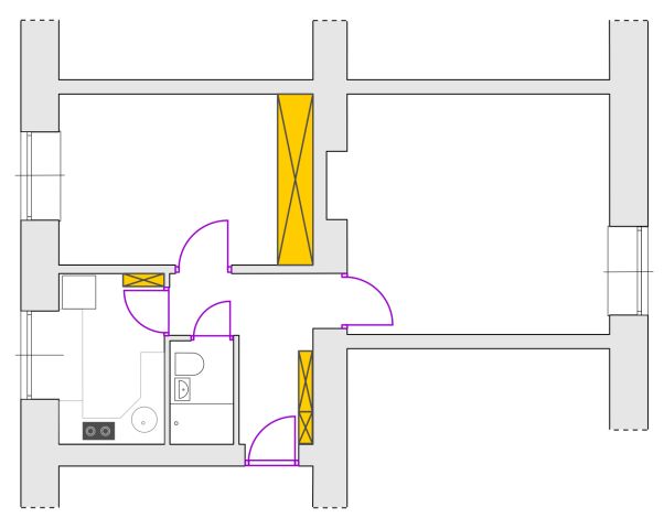 Mieszkanie 2-pokojowe Warszawa Nowe Miasto, ul. Sapieżyńska. Zdjęcie 1