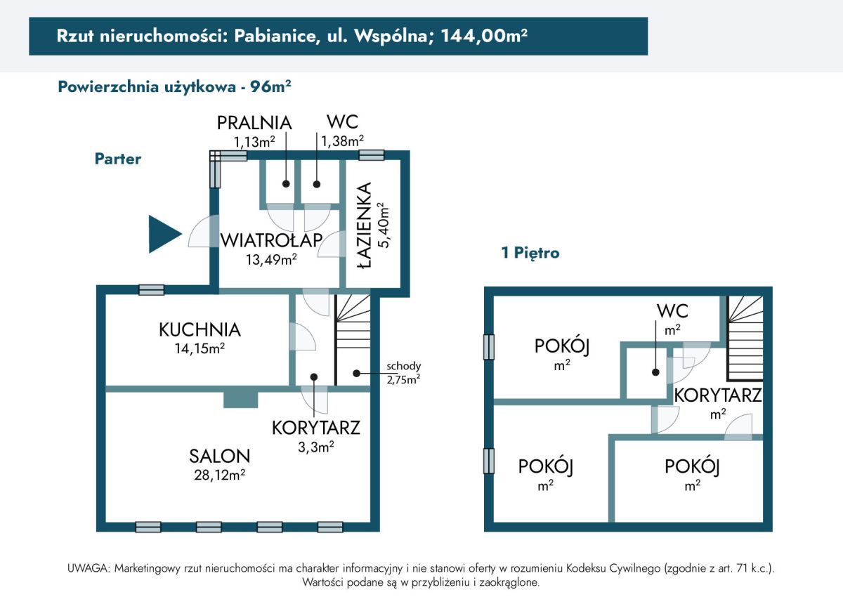 dom wolnostojący, 4 pokoje Pabianice, ul. Wspólna. Zdjęcie 26