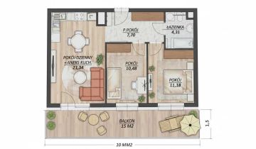 Mieszkanie 3-pokojowe Białystok Wysoki Stoczek