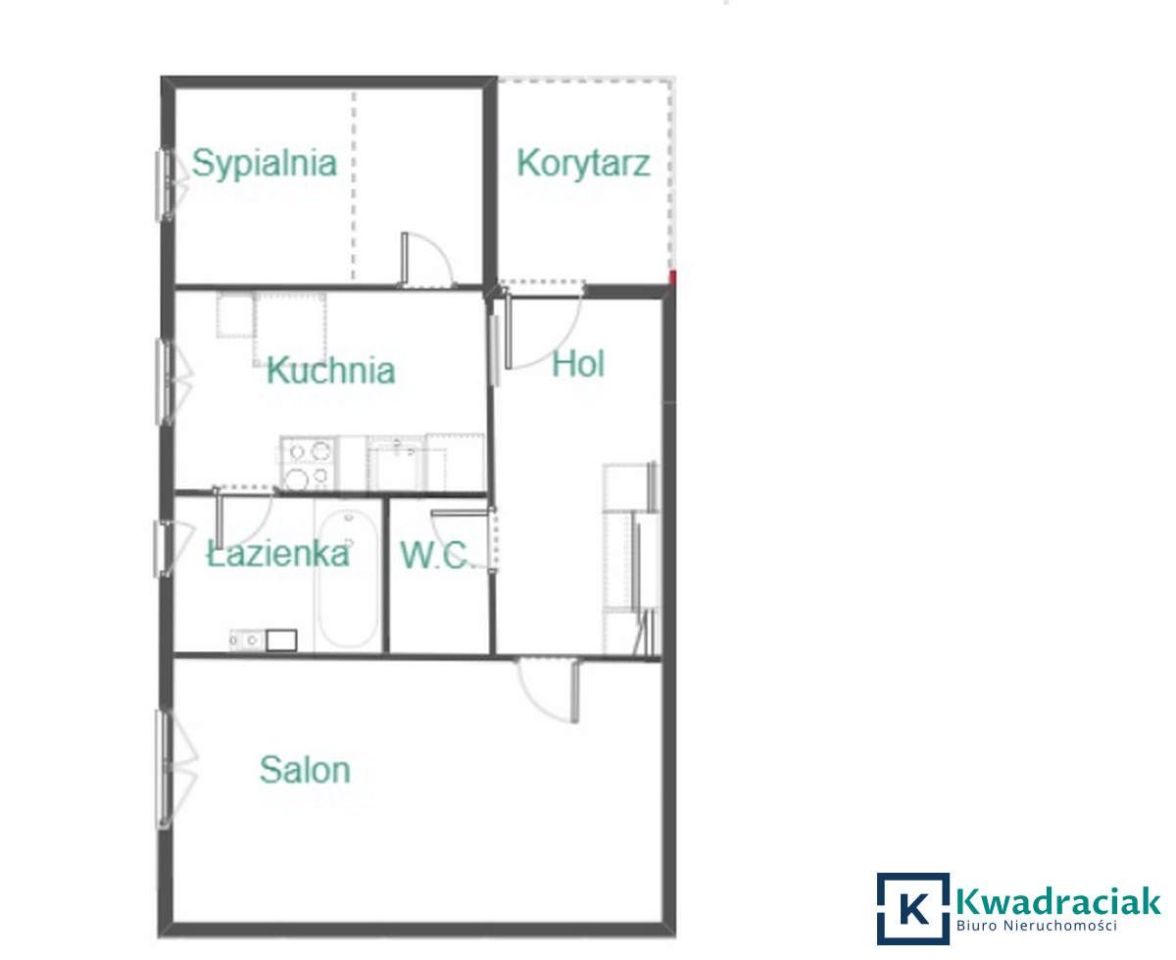 Mieszkanie 2-pokojowe Krosno, ul. Wyzwolenia. Zdjęcie 11