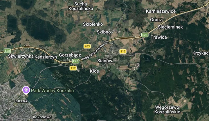 Działka rolno-budowlana Sianów Sianówek, ul. Węgorzewska