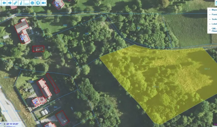 Działka rolno-budowlana Handzlówka Ślebodówka