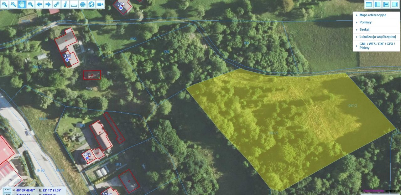 Działka rolno-budowlana Handzlówka Ślebodówka. Zdjęcie 1