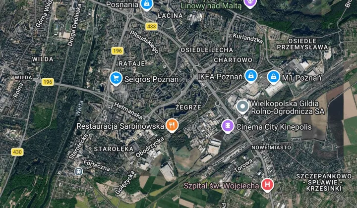 Mieszkanie 3-pokojowe Poznań Rataje, os. Orła Białego