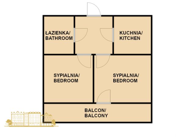 Mieszkanie 2-pokojowe Kraków Grzegórzki, al. Pokoju. Zdjęcie 7