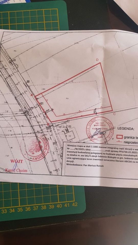 Działka budowlana Sobienie-Jeziory, ul. Warszawska