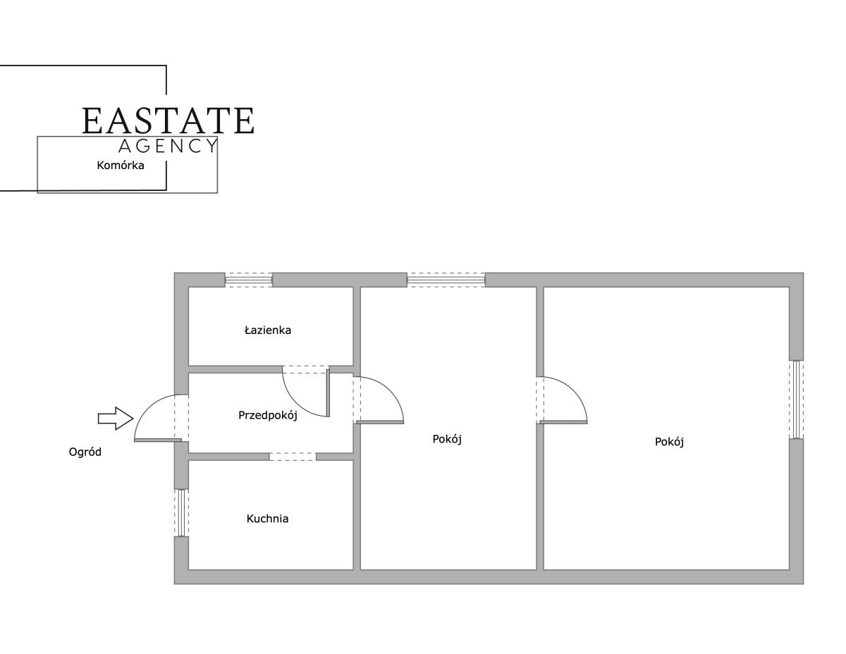 Mieszkanie 2-pokojowe Gdańsk Stogi, ul. Jastrzębia. Zdjęcie 13