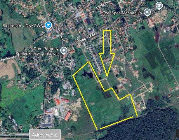 Działka rolno-budowlana Jonkowo. Zdjęcie 1