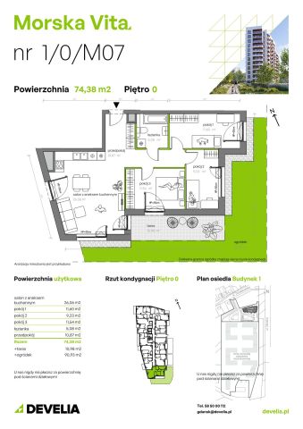 Mieszkanie 4-pokojowe Gdynia Leszczynki, ul. Działdowska. Zdjęcie 7
