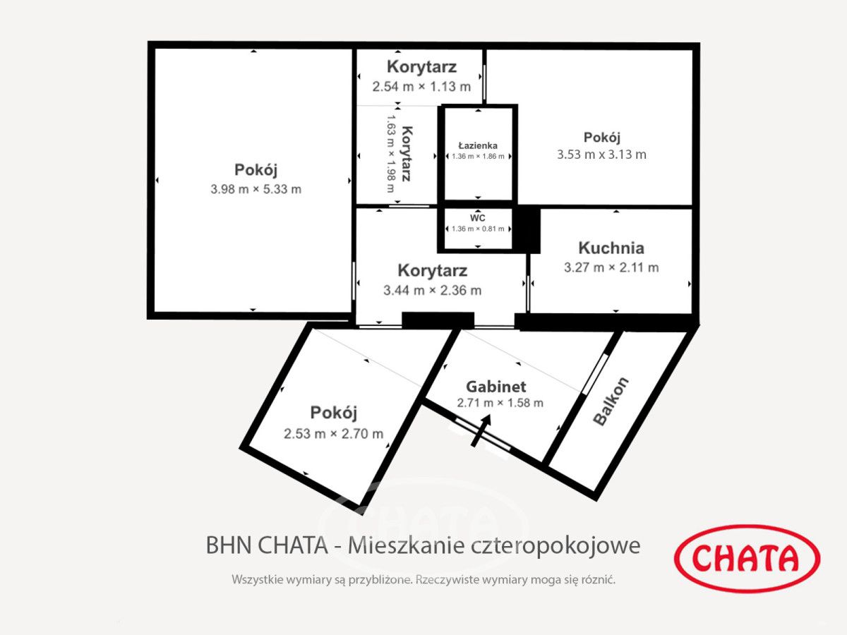 Mieszkanie 3-pokojowe Wrocław Fabryczna, ul. Strzegomska. Zdjęcie 32