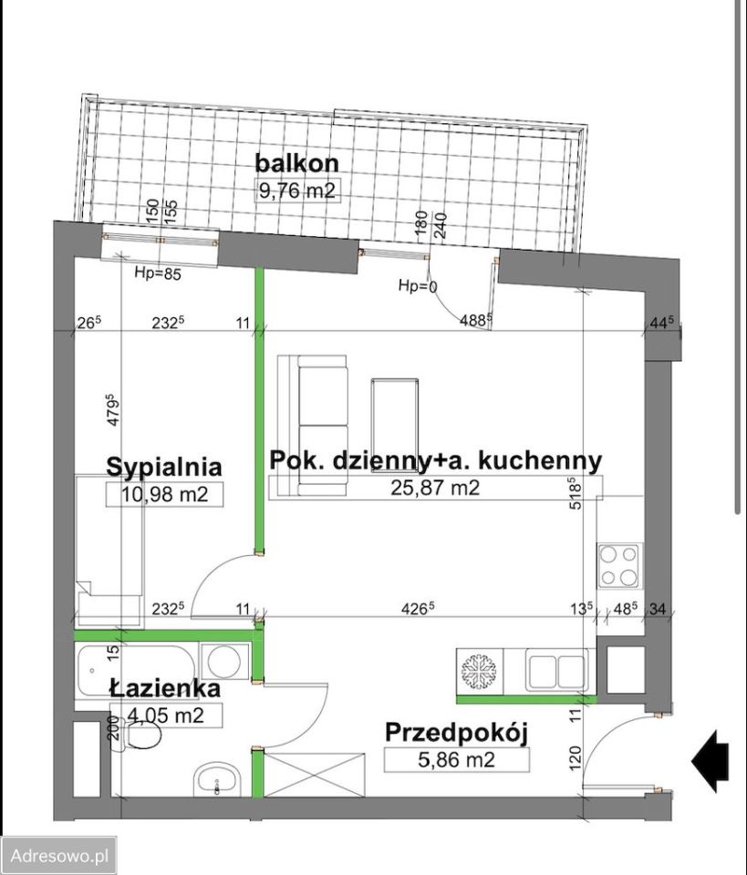 Mieszkanie 2-pokojowe Lublin, ul. Hetmańska. Zdjęcie 12