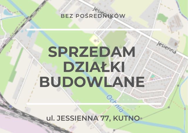 Działka budowlana Kutno Dybów, ul. Jesienna. Zdjęcie 1