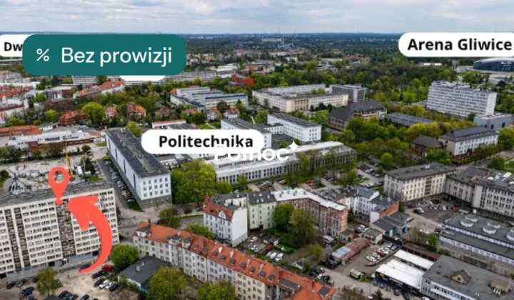 Mieszkanie 3-pokojowe Gliwice Śródmieście, ul. Łużycka