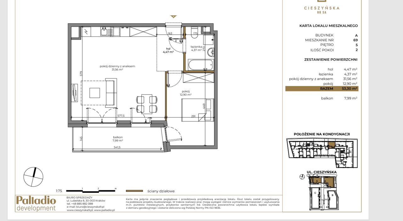 Mieszkanie 3-pokojowe Kraków Krowodrza, ul. Cieszyńska. Zdjęcie 19