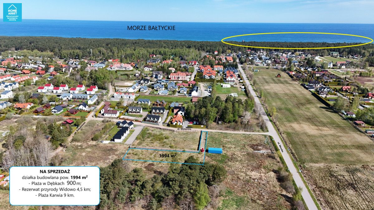 Działka budowlana Dębki, ul. Słoneczna. Zdjęcie 1