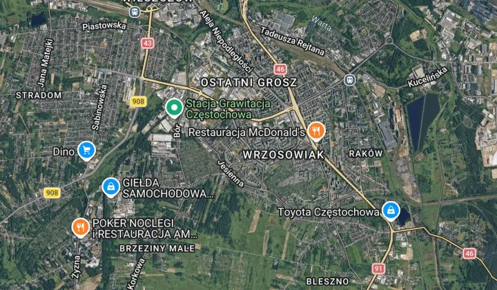 Mieszkanie 2-pokojowe Częstochowa Wrzosowiak, ul. Orkana