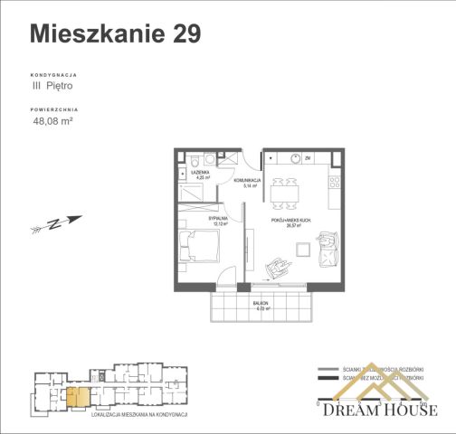 Mieszkanie 2-pokojowe Gdańsk Wrzeszcz, ul. Szczepana Pileckiego. Zdjęcie 11