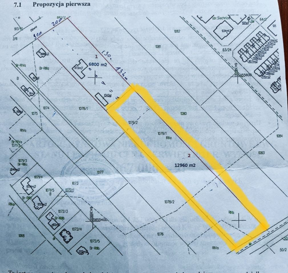 Działka budowlana Święta Katarzyna, ul. Główna. Zdjęcie 1