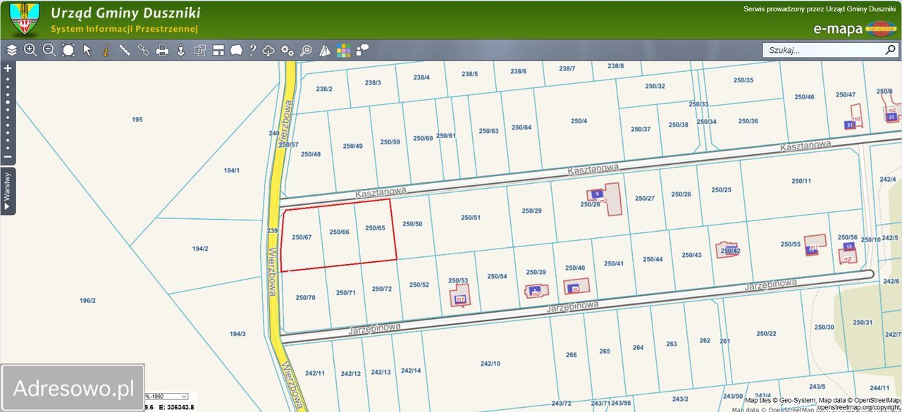 Działka budowlana Ceradz Dolny, ul. Kasztanowa. Zdjęcie 7