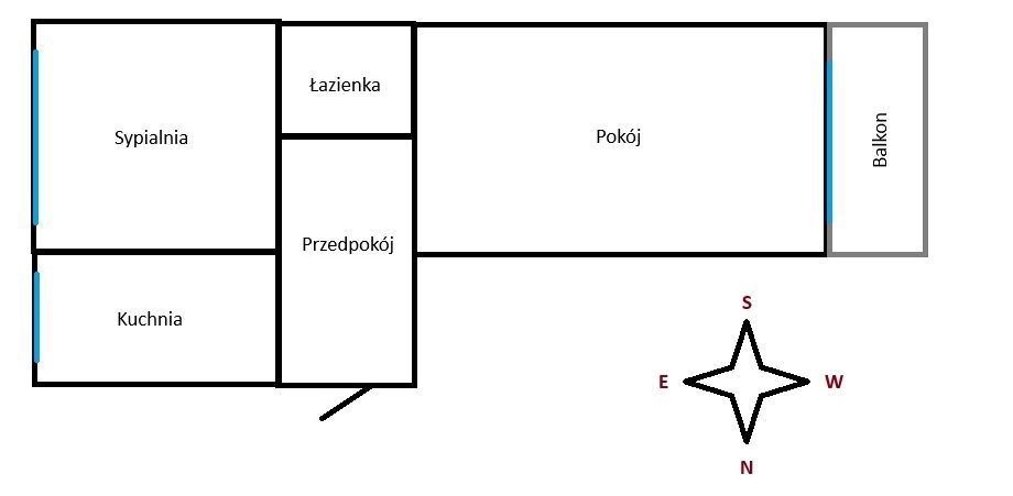 Mieszkanie 2-pokojowe Łódź Widzew. Zdjęcie 2