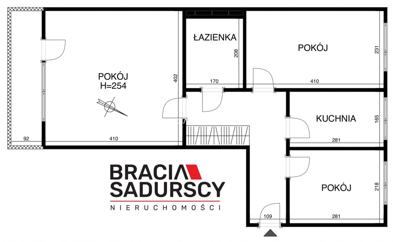 Mieszkanie 3-pokojowe Kraków Dębniki, ul. Słomiana. Zdjęcie 12