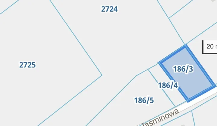 Działka budowlana Zagacie, ul. Jaśminowa