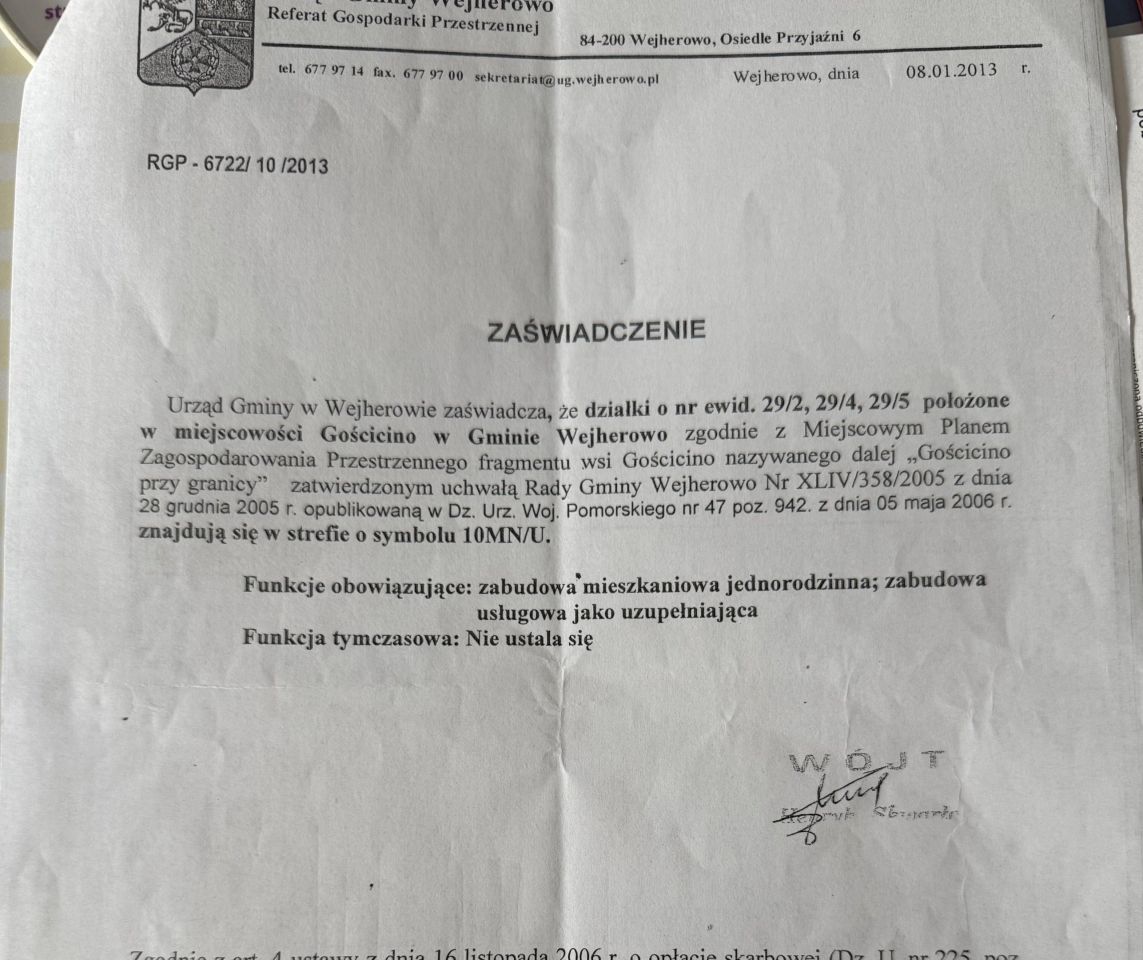 Działka budowlana Gościcino, ul. Cezarego Klimka. Zdjęcie 2