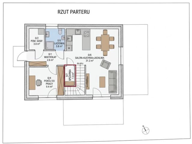 dom wolnostojący, 5 pokoi Głogów Małopolski, ul. Wygoda. Zdjęcie 9