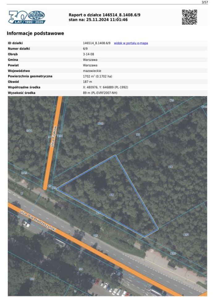 Działka inwestycyjna Warszawa Wawer, ul. Wał Miedzeszyński. Zdjęcie 6