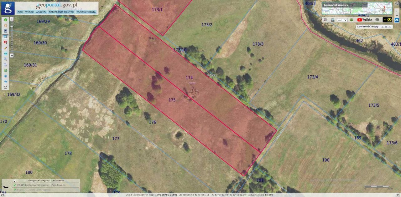 Działka rolna Pniewo