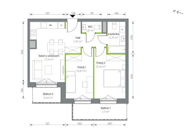 Mieszkanie 3-pokojowe Warszawa Targówek, ul. Oliwska. Zdjęcie 16