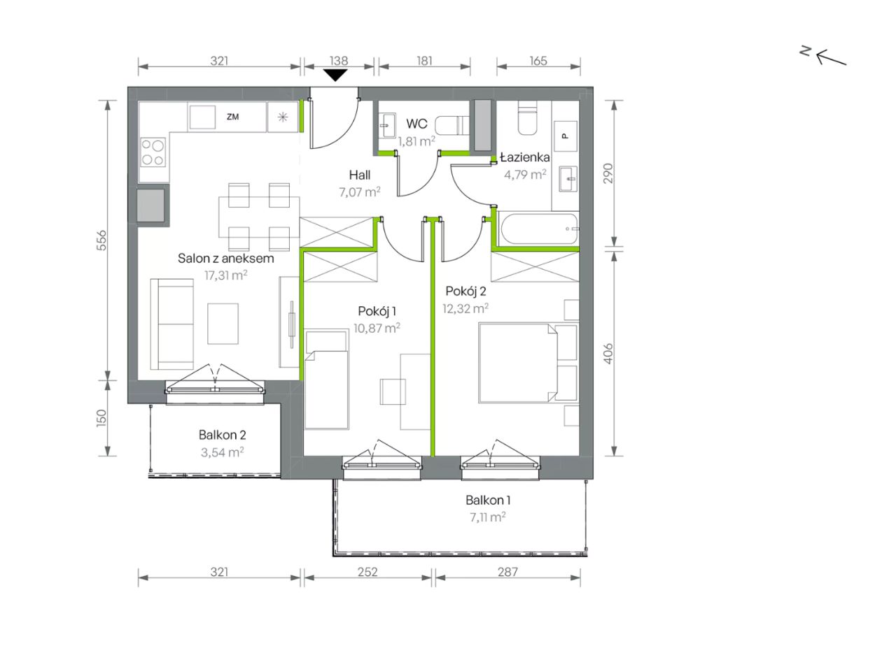 Mieszkanie 3-pokojowe Warszawa Targówek, ul. Oliwska. Zdjęcie 16