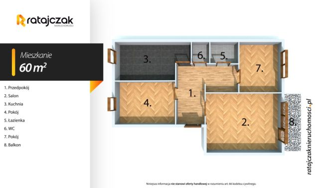 Mieszkanie 3-pokojowe Wejherowo, ul. Stefana Żeromskiego. Zdjęcie 21