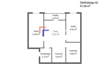 Mieszkanie 3-pokojowe Wrocław Krzyki, ul. Tadeusza Zielińskiego