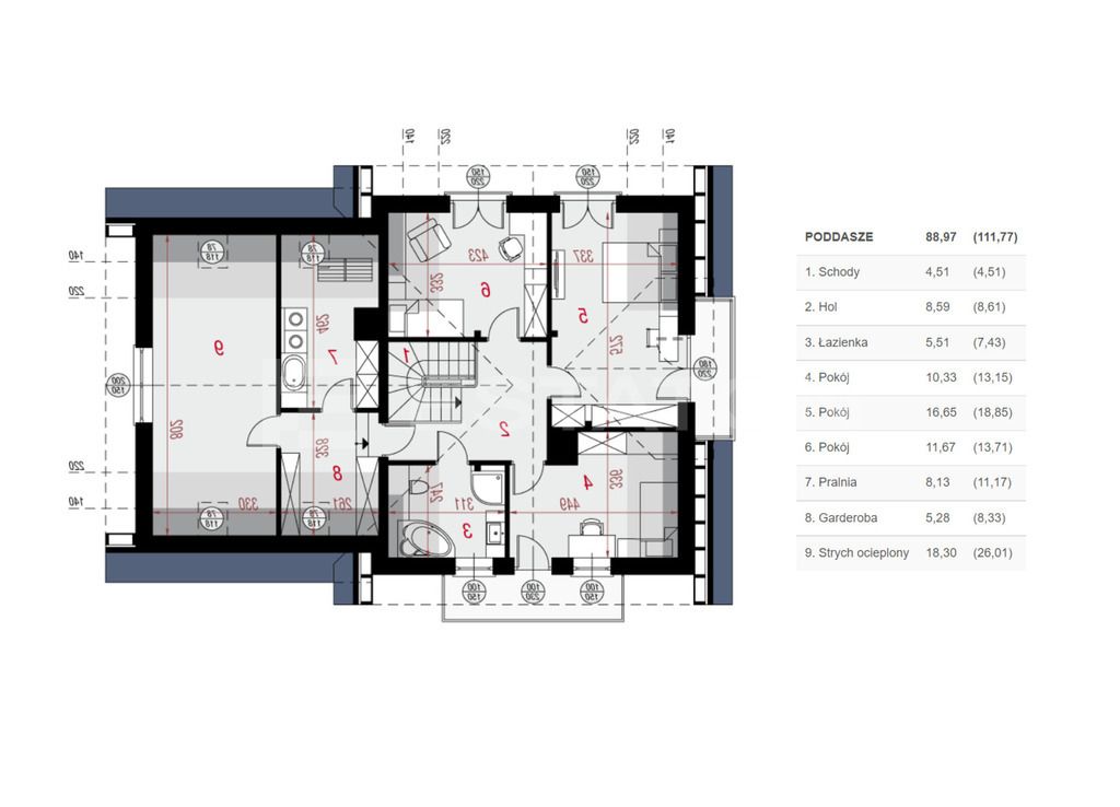 dom wolnostojący, 6 pokoi Rzeszów Budziwój, ul. Budziwojska. Zdjęcie 25