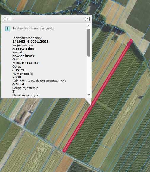 Działka rolna Łosice, ul. Podmiejska. Zdjęcie 4