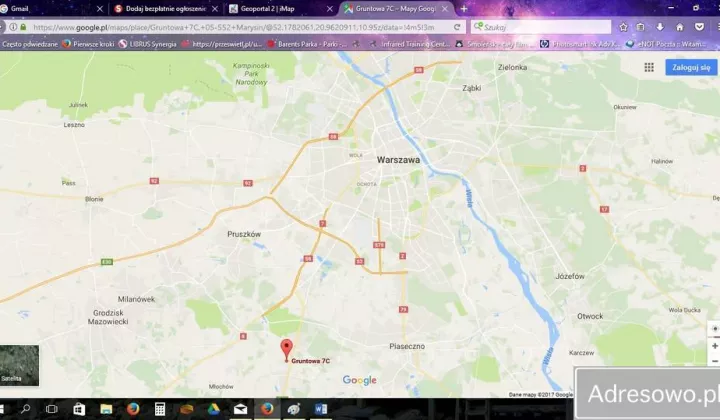 Działka budowlana Marysin, ul. Gruntowa