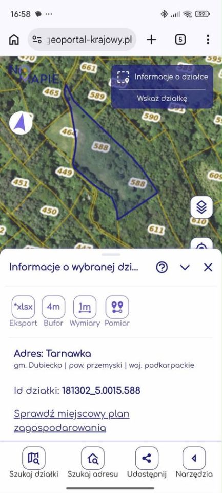 Działka budowlana Tarnawka. Zdjęcie 4