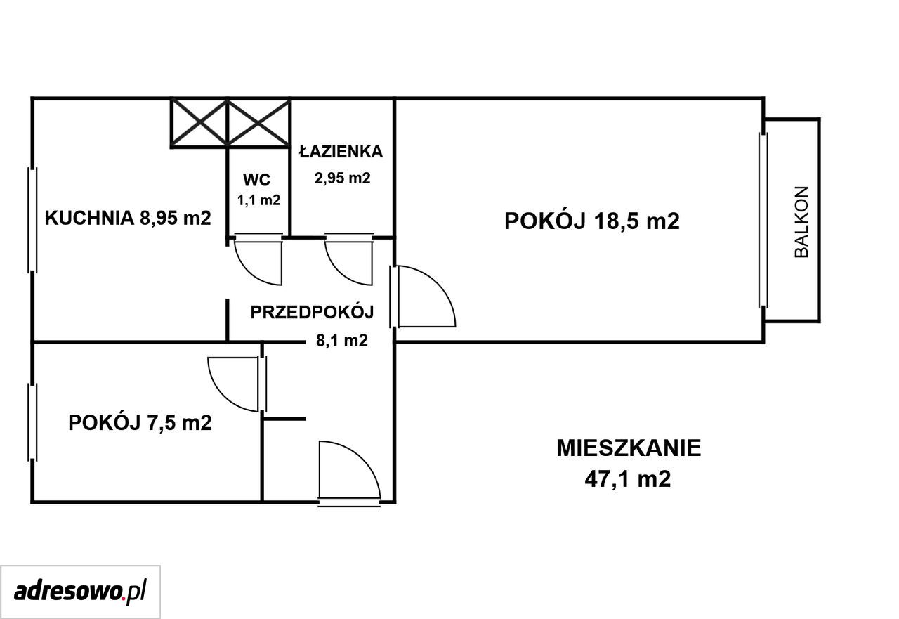 Mieszkanie 2-pokojowe Włocławek Michelin, ul. Bartnicka. Zdjęcie 13