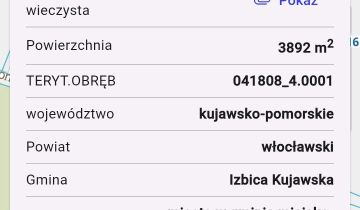 Działka budowlana Izbica Kujawska, ul. Zielona