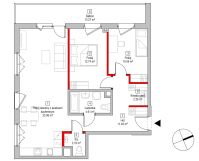 Mieszkanie 3-pokojowe Gdańsk Letnica, ul. Starowiejska. Zdjęcie 3